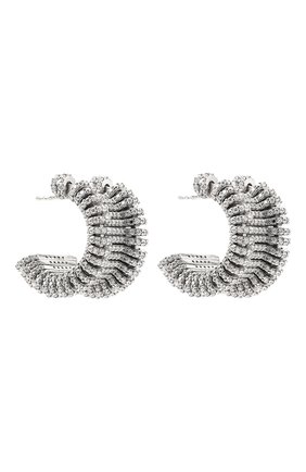 Женские серьги BOTTEGA VENETA серебряного цвета по цене 0 руб., арт. 682360/VL919 | Фото 3 Женские серьги BOTTEGA VENETA серебряного цвета, арт. 682360/VL919 | Фото 3 (Материал: Серебро)