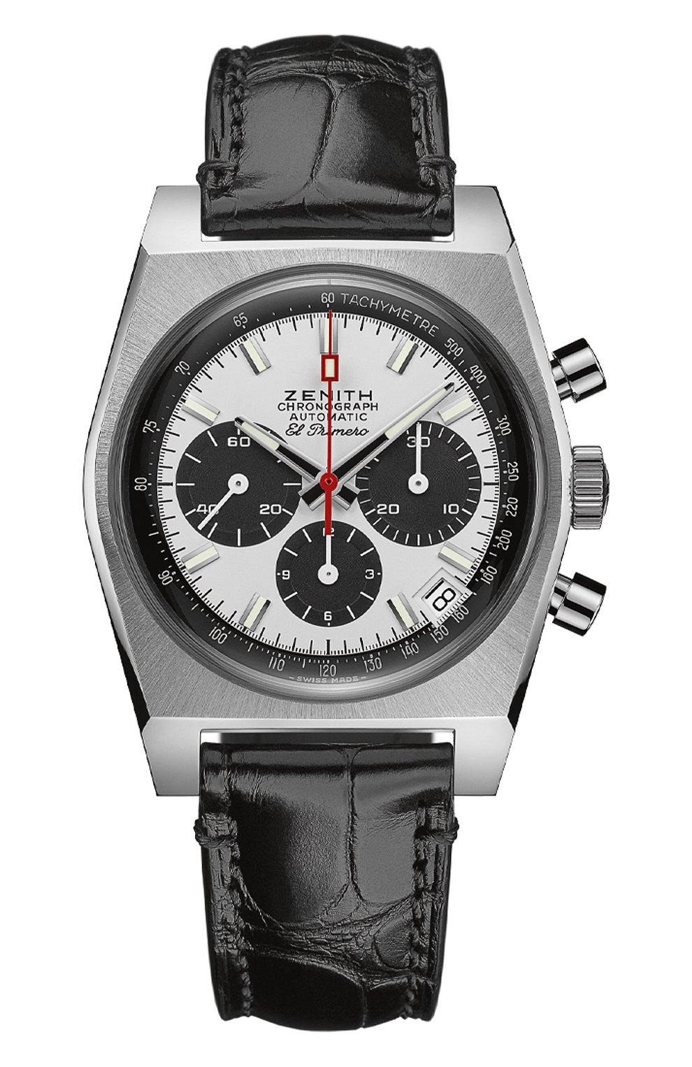 Мужские часы el primero a384 revival ZENITH бесцветного цвета, арт. 03.A384.400/21.C815 | Фото 1 (Механизм: Автомат; Материал корпуса: Сталь; Цвет циферблата: Белый)