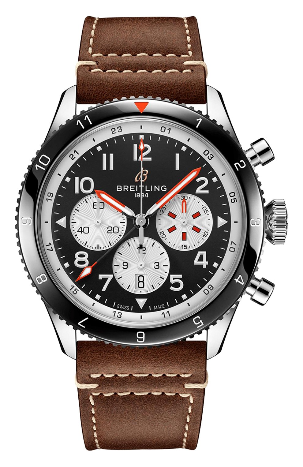 Мужские часы super avi b04 chronograph gmt 46 mosquito BREITLING бесцветного цвета, арт. YB04451A1B1X1 | Фото 1 (Механизм: Автомат; Материал корпуса: Сталь; Цвет циферблата: Чёрный)