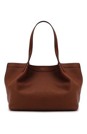 Женский сумка-шопер secret small SERAPIAN коричневого цвета, арт. SRRUGWLL684532A | Фото 1 (Размер: small; Материал: Натуральная кожа; Сумки-технические: Сумки-шопперы)