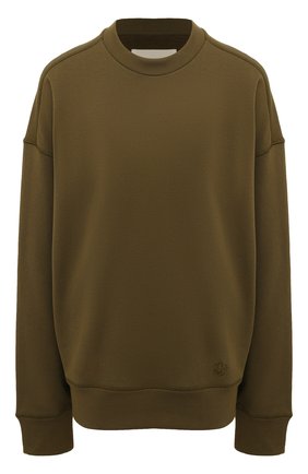Женский хлопковый свитшот JIL SANDER хаки цвета по цене 41350 руб., арт. JPPU707516-WU248608 | Фото 1 Женский хлопковый свитшот JIL SANDER хаки цвета, арт. JPPU707516-WU248608 | Фото 1 (Рукава: Длинные; Длина (для топов): Стандартные; Материал внешний: Хлопок; Женское Кросс-КТ: Свитшот-одежда; Стили: Спорт-шик)