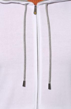 Мужской хлопковый жилет SVEVO белого цвета, арт. 46353SE22/MP46 | Фото 5 (Мужское Кросс-КТ: Толстовка-одежда; Материал внешний: Хлопок; Стили: Спорт-шик; Длина (верхняя одежда): Короткие)