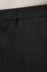 Мужские брюки из шерсти и льна BERWICH темно-синего цвета, арт. VULCAN0Z/TG1074X | Фото 5 (Материал внешний: Шерсть; Длина (брюки, джинсы): Стандартные; Случай: Повседневный; Стили: Кэжуэл)