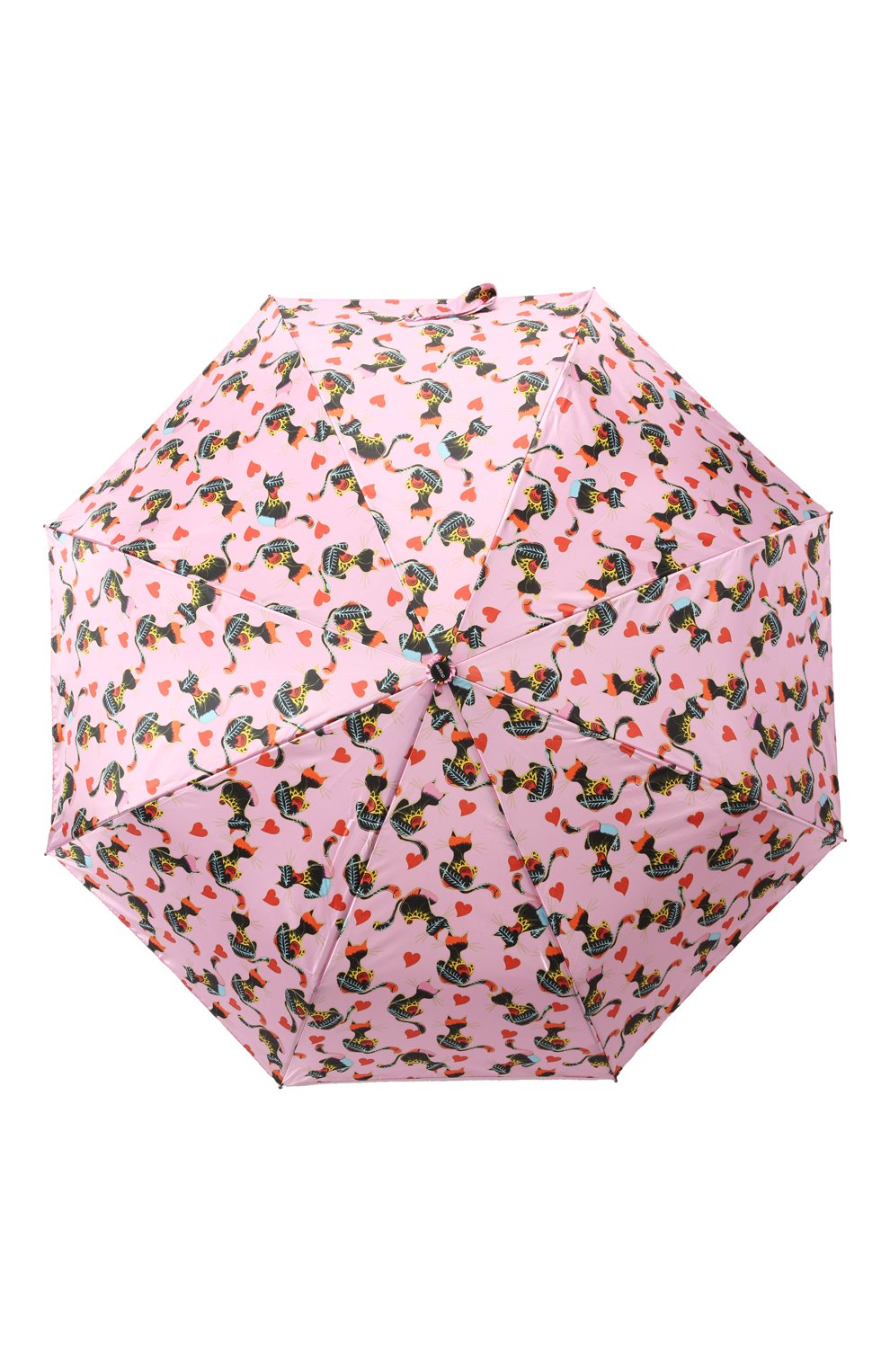 Женский складной зонт DOPPLER розового цвета, арт. 746165 SC | Фото 1 (Материал: Текстиль, Синтетический материал)