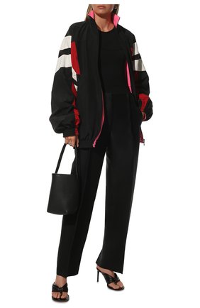Женская двусторонняя куртка BALENCIAGA разноцветного цвета, арт. 681445/TK048 | Фото 2 (Рукава: Длинные; Материал подклада: Синтетический материал; Длина (верхняя одежда): До середины бедра; Материал внешний: Синтетический материал; Стили: Спорт-шик; Кросс-КТ: Куртка)