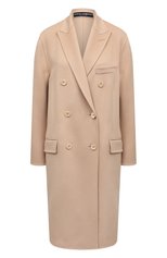 Женское шерстяное пальто DOLCE & GABBANA светло-розового цвета, арт. F0AZ7T/FU3I5 | Фото 1 (Материал внешний: Шерсть; Рукава: Длинные; Длина (верхняя одежда): До колена; 1-2-бортные: Двубортные; Стили: Кэжуэл)
