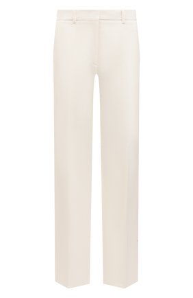 Женские шерстяные брюки VALENTINO белого цвета по цене 145500 руб., арт. XB0RB4M774B | Фото 1