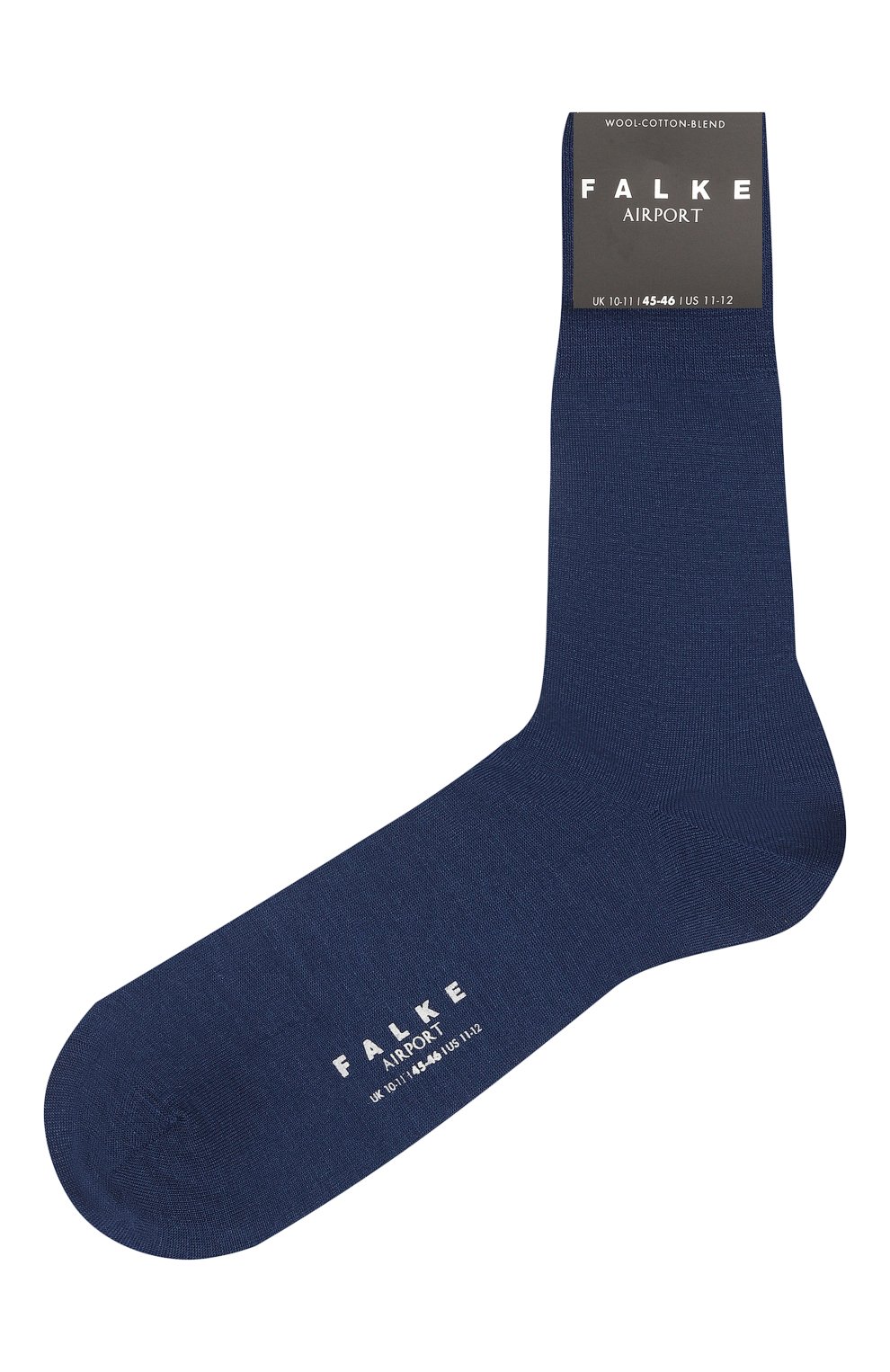 Мужские носки из шерсти и хлопка FALKE темно-синего цвета, арт. 14435. | Фото 1 (Материал внешний: Шерсть; Кросс-КТ: бельё)