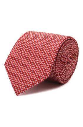 Мужской шелковый галстук ETON красного цвета, арт. A000 33277 | Фото 1 (Материал: Шелк, Текстиль; Принт: С принтом)
