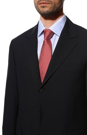 Мужской шелковый галстук ETON красного цвета, арт. A000 33277 | Фото 2 (Принт: С принтом; Материал: Текстиль, Шелк)