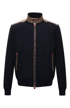 Мужской бомбер KITON темно-синего цвета по цене 252000 руб., арт. UW1190V0840A | Фото 1 Мужской бомбер KITON темно-синего цвета, арт. UW1190V0840A | Фото 1 (Длина (верхняя одежда): Короткие; Рукава: Длинные; Материал внешний: Синтетический материал; Материал подклада: Синтетический материал; Кросс-КТ: Куртка; Принт: Без принта; Стили: Кэжуэл)