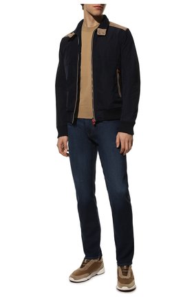 Мужской бомбер KITON темно-синего цвета по цене 252000 руб., арт. UW1190V0840A | Фото 2 Мужской бомбер KITON темно-синего цвета, арт. UW1190V0840A | Фото 2 (Длина (верхняя одежда): Короткие; Рукава: Длинные; Материал внешний: Синтетический материал; Материал подклада: Синтетический материал; Кросс-КТ: Куртка; Принт: Без принта; Стили: Кэжуэл)