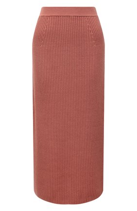 Женская юбка изо льна и шелка LORO PIANA розового цвета по цене 145000 руб., арт. FAM0673 | Фото 1