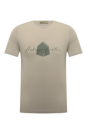 Мужская хлопковая футболка CORNELIANI хаки цвета по цене 14550 руб., арт. 89G558-2125011/00 | Фото 1 Мужская хлопковая футболка CORNELIANI хаки цвета, арт. 89G558-2125011/00 | Фото 1 (Длина (для топов): Стандартные; Рукава: Короткие; Материал внешний: Хлопок; Принт: С принтом; Стили: Кэжуэл)