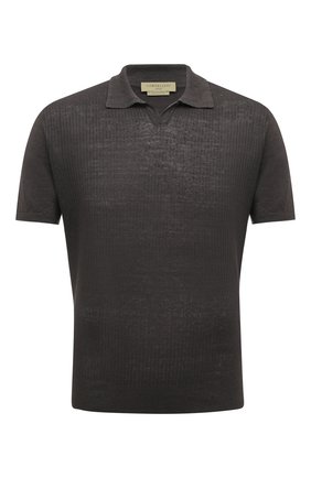 Мужское льняное поло CORNELIANI темно-серого цвета по цене 44350 руб., арт. 89M571-2125146/00 | Фото 1 Мужское льняное поло CORNELIANI темно-серого цвета, арт. 89M571-2125146/00 | Фото 1 (Материал внешний: Лен; Длина (для топов): Стандартные; Рукава: Короткие; Застежка: Открытый ворот; Стили: Кэжуэл; Кросс-КТ: Трикотаж)