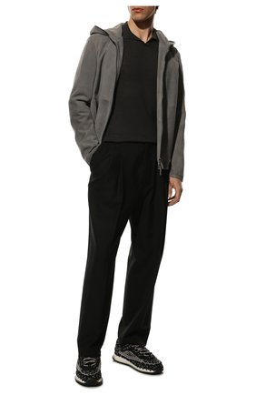 Мужское льняное поло CORNELIANI темно-серого цвета по цене 44350 руб., арт. 89M571-2125146/00 | Фото 2 Мужское льняное поло CORNELIANI темно-серого цвета, арт. 89M571-2125146/00 | Фото 2 (Материал внешний: Лен; Длина (для топов): Стандартные; Рукава: Короткие; Застежка: Открытый ворот; Стили: Кэжуэл; Кросс-КТ: Трикотаж)