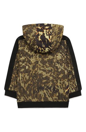 Детский хлопковая толстовка GIVENCHY хаки цвета по цене 33800 руб., арт. H05200 | Фото 2 Детский хлопковая толстовка GIVENCHY хаки цвета, арт. H05200 | Фото 2 (Кросс-КТ НВ: Толстовки)
