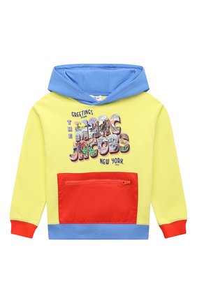 Детский хлопковое худи MARC JACOBS (THE) желтого цвета по цене 13600 руб., арт. W25522 | Фото 1 Детский хлопковое худи MARC JACOBS (THE) желтого цвета, арт. W25522 | Фото 1 (Рукава: Длинные; Материал внешний: Хлопок; Мальчики Кросс-КТ: Худи-одежда)
