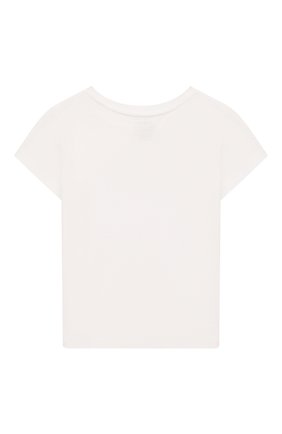 Детская хлопковая футболка POLO RALPH LAUREN белого цвета, арт. 311856384 | Фото 2 (Рукава: Короткие; Материал внешний: Хлопок; Ростовка одежда: 3 года | 98 см, 4 года | 104 см)
