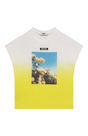 Детская хлопковая футболка MSGM KIDS желтого цвета по цене 10900 руб., арт. MS028824 | Фото 1 Детская хлопковая футболка MSGM KIDS желтого цвета, арт. MS028824 | Фото 1 (Материал внешний: Хлопок; Рукава: Короткие; Ростовка одежда: 10 - 11 лет | 140 - 146см, 12 лет | 152 см, 13 - 15 лет | 158 см, 6 лет | 116 см, 8 лет | 128 см)