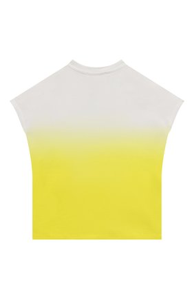 Детская хлопковая футболка MSGM KIDS желтого цвета по цене 10900 руб., арт. MS028824 | Фото 2 Детская хлопковая футболка MSGM KIDS желтого цвета, арт. MS028824 | Фото 2 (Материал внешний: Хлопок; Рукава: Короткие; Ростовка одежда: 10 - 11 лет | 140 - 146см, 12 лет | 152 см, 13 - 15 лет | 158 см, 6 лет | 116 см, 8 лет | 128 см)
