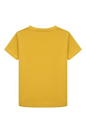 Детский хлопковая футболка IL GUFO желтого цвета, арт. P22TS363M7063/24M | Фото 2
