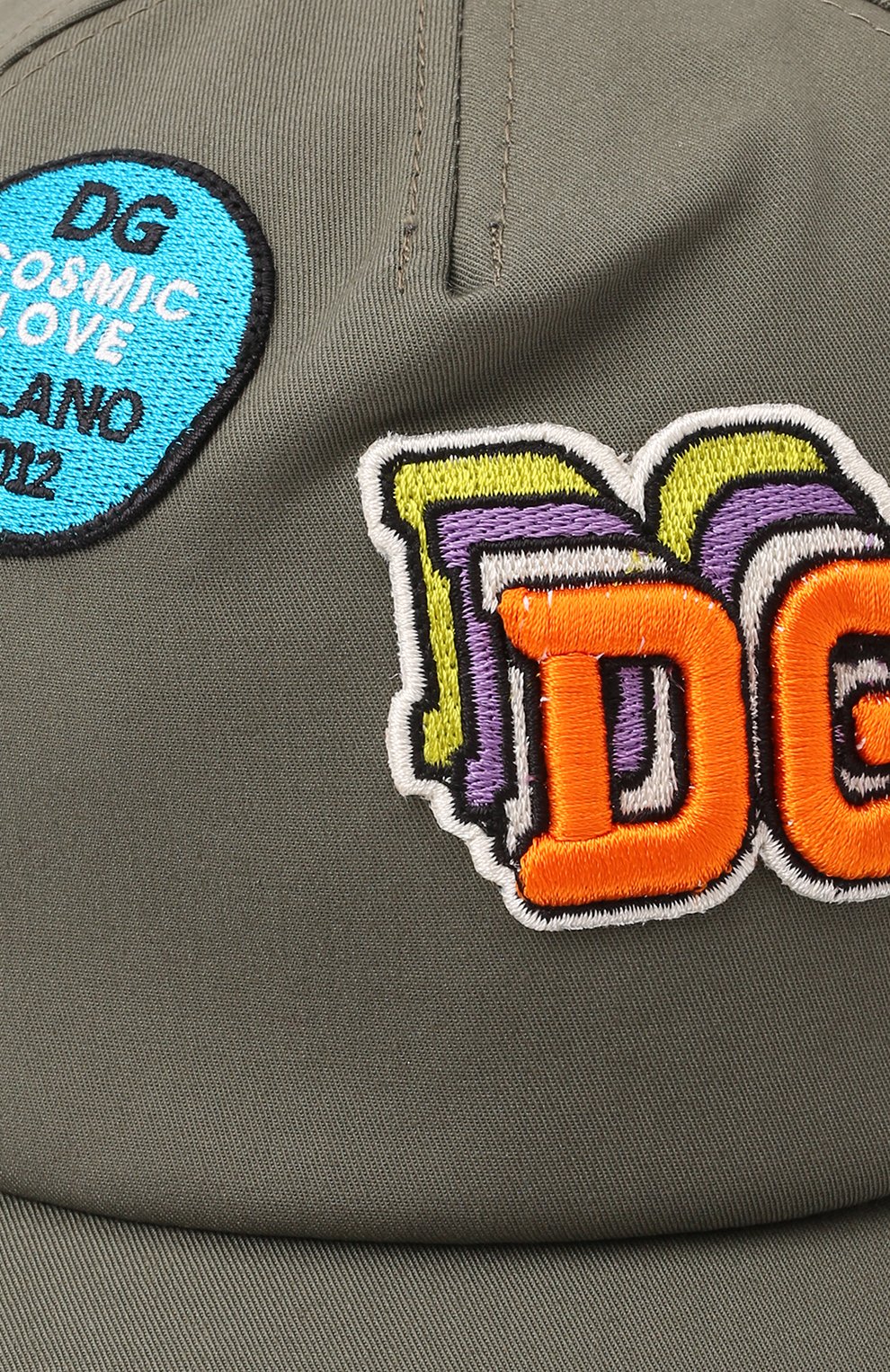Детская хлопковая бейсболка DOLCE & GABBANA хаки цвета по цене 32100 руб., арт. LB4H80/G7BSU | Фото 3 Детская хлопковая бейсболка DOLCE & GABBANA хаки цвета, арт. LB4H80/G7BSU | Фото 3 (Материал: Текстиль, Хлопок)