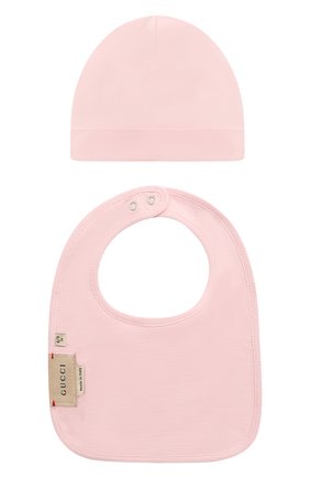 Детское комплект из трех предметов GUCCI розового цвета, арт. 520825/X9U05/9-12M | Фото 5