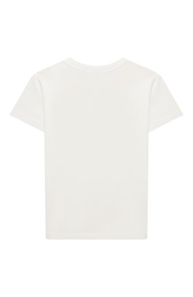 Детский хлопковая футболка GUCCI белого цвета, арт. 504121/X3L64/9-12M | Фото 2 (Кросс-КТ НВ: Футболка)