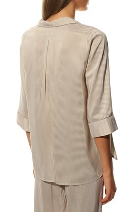 Женская пижама из вискозы и шелка ZIMMERLI бежевого цвета по цене 33850 руб., арт. 5149-39072 | Фото 3 Женская пижама из вискозы и шелка ZIMMERLI бежевого цвета, арт. 5149-39072 | Фото 3 (Длина Ж (юбки, платья, шорты): Мини; Длина (брюки, джинсы): Стандартные; Длина (для топов): Стандартные; Материал внешний: Вискоза; Рукава: 3/4)