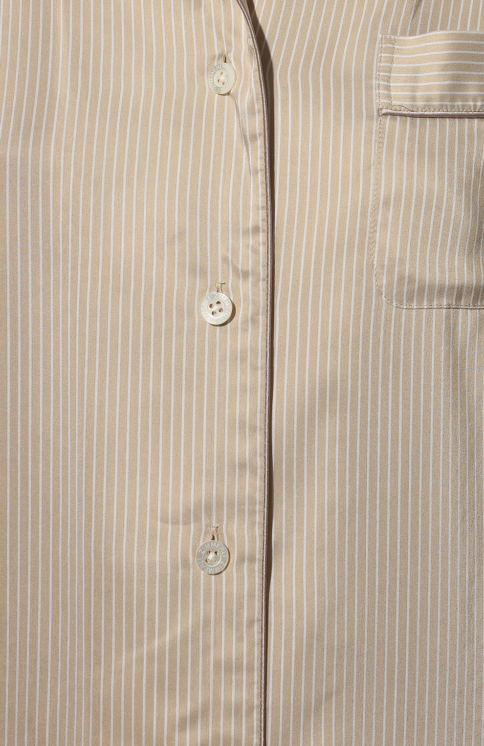 Женская пижама из вискозы и шелка ZIMMERLI бежевого цвета по цене 33850 руб., арт. 5149-39072 | Фото 6 Женская пижама из вискозы и шелка ZIMMERLI бежевого цвета, арт. 5149-39072 | Фото 6 (Длина Ж (юбки, платья, шорты): Мини; Длина (брюки, джинсы): Стандартные; Длина (для топов): Стандартные; Материал внешний: Вискоза; Рукава: 3/4)
