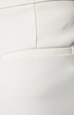 Женские хлопковые брюки LORO PIANA белого цвета, арт. FAM1066 | Фото 5 (Длина (брюки, джинсы): Стандартные; Женское Кросс-КТ: Брюки-одежда; Силуэт Ж (брюки и джинсы): Прямые; Материал внешний: Хлопок; Стили: Кэжуэл)