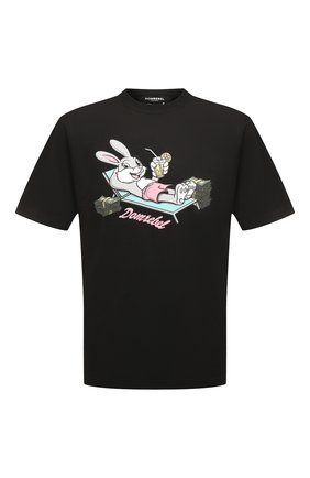 Мужская хлопковая футболка DOMREBEL черного цвета по цене 14400 руб., арт. MBUCKS/0VER TEE | Фото 1 Мужская хлопковая футболка DOMREBEL черного цвета, арт. MBUCKS/0VER TEE | Фото 1 (Длина (для топов): Стандартные; Рукава: Короткие; Материал внешний: Хлопок; Принт: С принтом; Стили: Гранж)