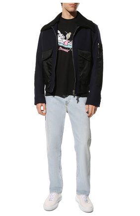 Мужская хлопковая футболка DOMREBEL черного цвета по цене 14400 руб., арт. MBUCKS/0VER TEE | Фото 2 Мужская хлопковая футболка DOMREBEL черного цвета, арт. MBUCKS/0VER TEE | Фото 2 (Длина (для топов): Стандартные; Рукава: Короткие; Материал внешний: Хлопок; Принт: С принтом; Стили: Гранж)