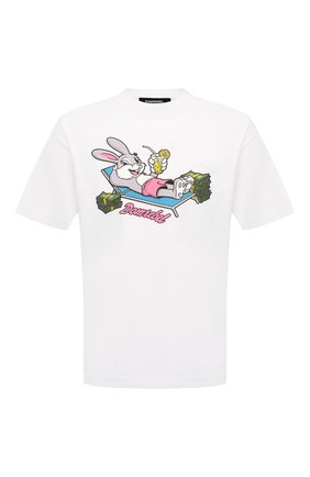 Мужская хлопковая футболка DOMREBEL белого цвета по цене 14400 руб., арт. MBUCKS/0VER TEE | Фото 1 Мужская хлопковая футболка DOMREBEL белого цвета, арт. MBUCKS/0VER TEE | Фото 1 (Материал внешний: Хлопок; Длина (для топов): Стандартные; Рукава: Короткие; Принт: С принтом; Стили: Гранж)