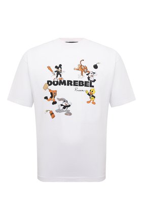 Мужская хлопковая футболка DOMREBEL белого цвета по цене 14400 руб., арт. MT00NZ/0VER TEE | Фото 1 Мужская хлопковая футболка DOMREBEL белого цвета, арт. MT00NZ/0VER TEE | Фото 1 (Рукава: Короткие; Материал внешний: Хлопок; Длина (для топов): Стандартные; Принт: С принтом; Стили: Гранж)