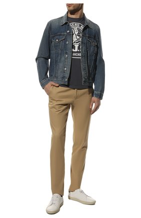 Мужская хлопковая футболка PARAJUMPERS темно-серого цвета по цене 10450 руб., арт. 22SM-PM TEE GT02/NATE TEE | Фото 2 Мужская хлопковая футболка PARAJUMPERS темно-серого цвета, арт. 22SM-PM TEE GT02/NATE TEE | Фото 2 (Рукава: Короткие; Материал внешний: Хлопок; Длина (для топов): Стандартные; Принт: С принтом; Стили: Кэжуэл)