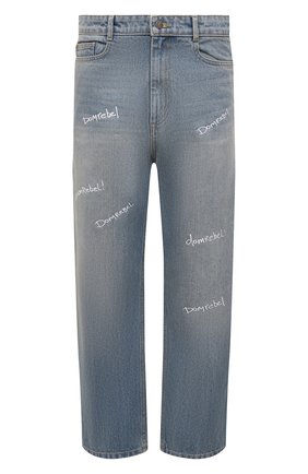 Мужские джинсы DOMREBEL серо-голубого цвета по цене 35350 руб., арт. MSH0UT/JEANS | Фото 1 Мужские джинсы DOMREBEL серо-голубого цвета, арт. MSH0UT/JEANS | Фото 1 (Длина (брюки, джинсы): Стандартные; Материал внешний: Хлопок, Деним; Кросс-КТ: Деним; Детали: Потертости; Силуэт М (брюки): Прямые; Стили: Гранж)