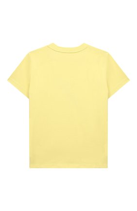 Детская хлопковая футболка GIVENCHY желтого цвета, арт. H25328 | Фото 2 (Рукава: Короткие; Материал внешний: Хлопок)