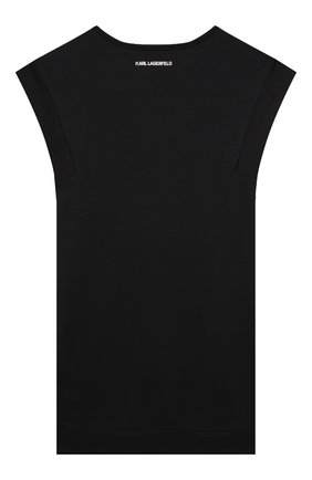 Детское платье KARL LAGERFELD KIDS черного цвета по цене 12700 руб., арт. Z12202 | Фото 2 Детское платье KARL LAGERFELD KIDS черного цвета, арт. Z12202 | Фото 2 (Материал внешний: Синтетический материал; Рукава: Короткие; Девочки Кросс-КТ: Платье-одежда; Случай: Повседневный; Ростовка одежда: 9 лет | 134 см, 12 лет | 152 см, 13 - 15 лет | 158 см, 16 лет | 164 см, 5 лет | 110 см, 7 лет | 122 см)