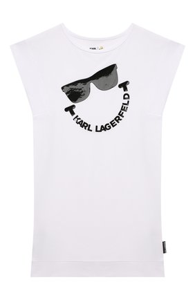Детское платье KARL LAGERFELD KIDS белого цвета по цене 13300 руб., арт. Z12204 | Фото 1 Детское платье KARL LAGERFELD KIDS белого цвета, арт. Z12204 | Фото 1 (Рукава: Короткие; Материал внешний: Синтетический материал; Девочки Кросс-КТ: Платье-одежда; Случай: Повседневный; Ростовка одежда: 9 лет | 134 см, 12 лет | 152 см, 13 - 15 лет | 158 см, 16 лет | 164 см, 5 лет | 110 см, 7 лет | 122 см)