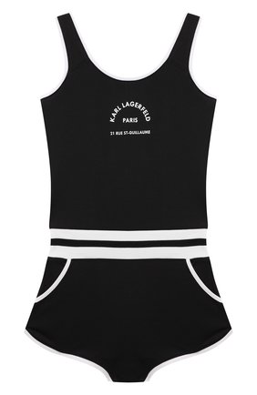 Детский комбинезон KARL LAGERFELD KIDS черного цвета по цене 13300 руб., арт. Z14183 | Фото 1 Детский комбинезон KARL LAGERFELD KIDS черного цвета, арт. Z14183 | Фото 1 (Рукава: Короткие; Материал внешний: Синтетический материал; Случай: Повседневный; Ростовка одежда: 9 лет | 134 см, 12 лет | 152 см, 13 - 15 лет | 158 см, 16 лет | 164 см, 7 лет | 122 см)