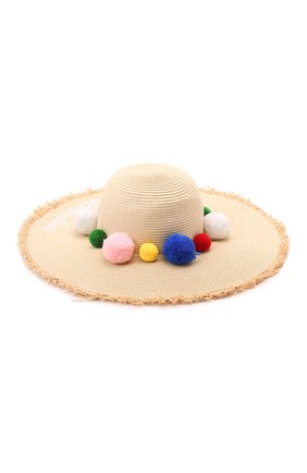 Детская шляпа MONNALISA бежевого цвета, арт. 499046 | Фото 2