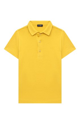 Детское хлопковое поло IL GUFO желтого цвета по цене 7995 руб., арт. P22PC065M7063/2A-4A | Фото 1 Детское хлопковое поло IL GUFO желтого цвета, арт. P22PC065M7063/2A-4A | Фото 1 (Материал внешний: Хлопок; Рукава: Короткие)