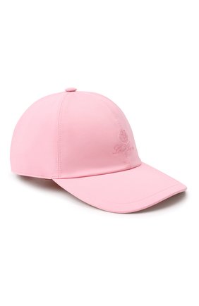 Детская бейсболка LORO PIANA розового цвета, арт. FAE8580 | Фото 1 (Материал: Текстиль, Синтетический материал)