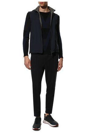 Мужской двусторонний жилет CORNELIANI темно-синего цвета по цене 51950 руб., арт. 89C5Q7-2120148/00 | Фото 2 Мужской двусторонний жилет CORNELIANI темно-синего цвета, арт. 89C5Q7-2120148/00 | Фото 2 (Материал внешний: Синтетический материал; Материал подклада: Синтетический материал, Хлопок; Длина (верхняя одежда): Короткие; Кросс-КТ: Куртка; Стили: Кэжуэл)