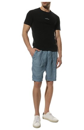 Мужская хлопковая футболка STONE ISLAND черного цвета, арт. 76152NS94 | Фото 2 (Материал внешний: Хлопок; Рукава: Короткие; Длина (для топов): Стандартные; Принт: С принтом; Стили: Кэжуэл)