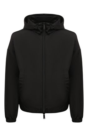 Мужская куртка DSQUARED2 черного цвета, арт. S79AM0029/S53817 | Фото 1 (Кросс-КТ: Куртка, Ветровка; Рукава: Длинные; Материал внешний: Синтетический материал; Материал подклада: Синтетический материал; Длина (верхняя одежда): Короткие; Стили: Кэжуэл)