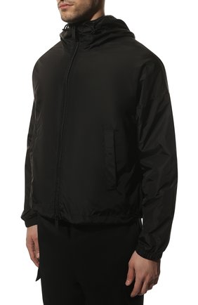 Мужская куртка DSQUARED2 черного цвета, арт. S79AM0029/S53817 | Фото 3 (Кросс-КТ: Куртка, Ветровка; Рукава: Длинные; Материал внешний: Синтетический материал; Материал подклада: Синтетический материал; Длина (верхняя одежда): Короткие; Стили: Кэжуэл)