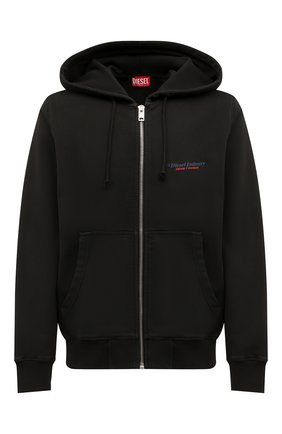 Мужской хлопковая толстовка DIESEL черного цвета по цене 23650 руб., арт. A03745/0AJIH | Фото 1 Мужской хлопковая толстовка DIESEL черного цвета, арт. A03745/0AJIH | Фото 1 (Материал внешний: Хлопок; Длина (для топов): Стандартные; Рукава: Длинные; Мужское Кросс-КТ: Толстовка-одежда; Стили: Спорт-шик)